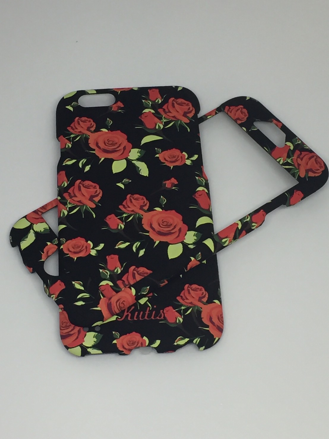 เคสคูทิส (Kutis) ไอโฟน6,6S(ลายดอกกุหลาบสีแดง)