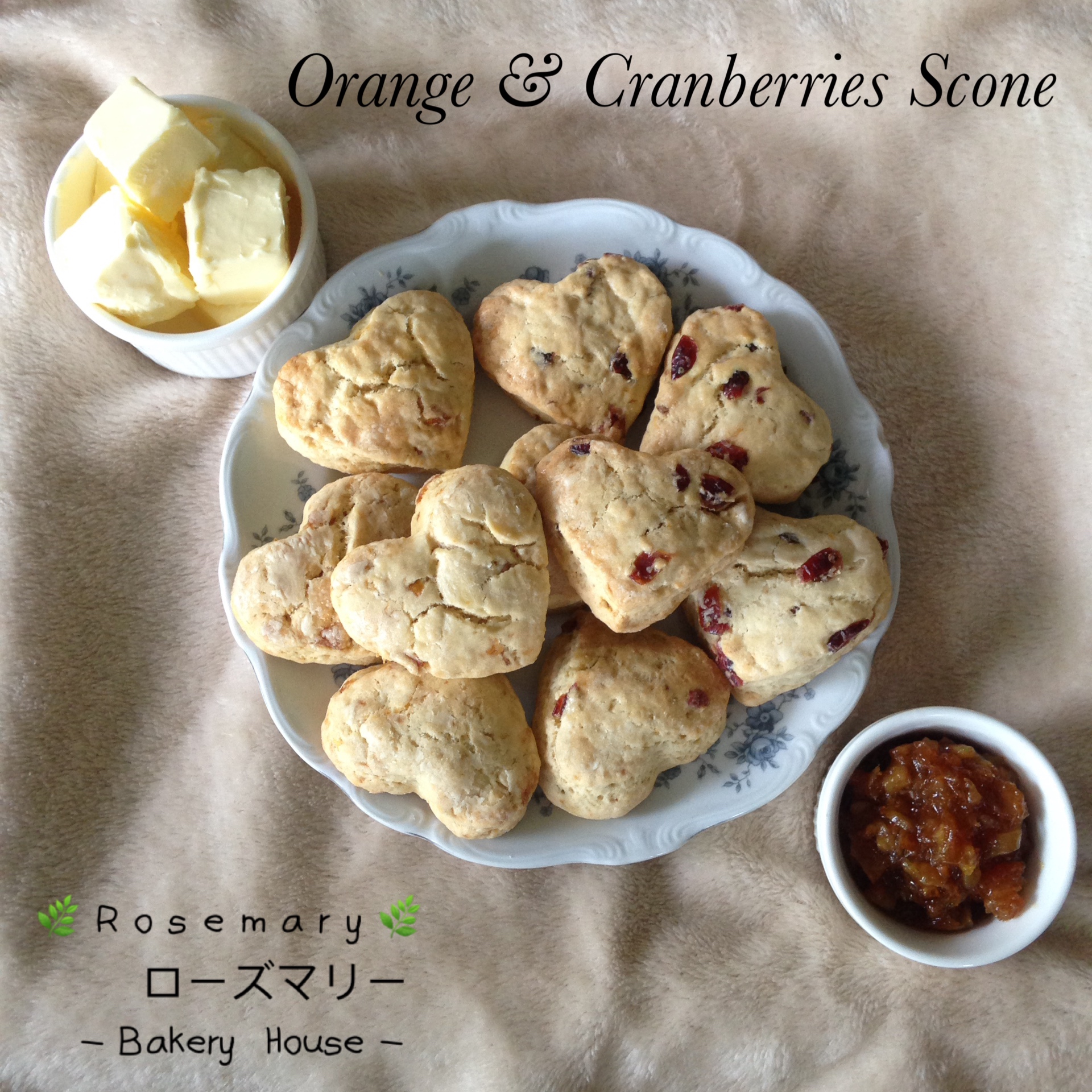 สโคนแครนเบอร์รี่ 🌿 Cranberries Scone🌿