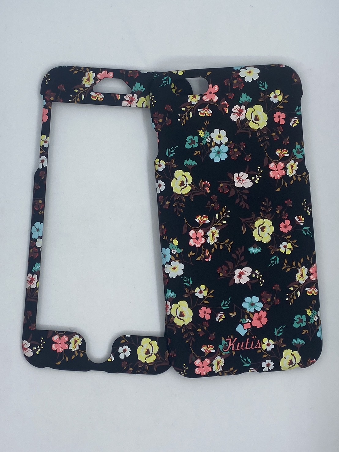 เคสคูทิส(Kutis)เคสไอโฟน6พลัส,6Sพลัส(ลายดอกไม้หลากสี)มาใหม่ เคสประกบหน้า-หลัง เคสเรืองแสง เคสลายวินเทจ ร้านSuperhero Klongthom