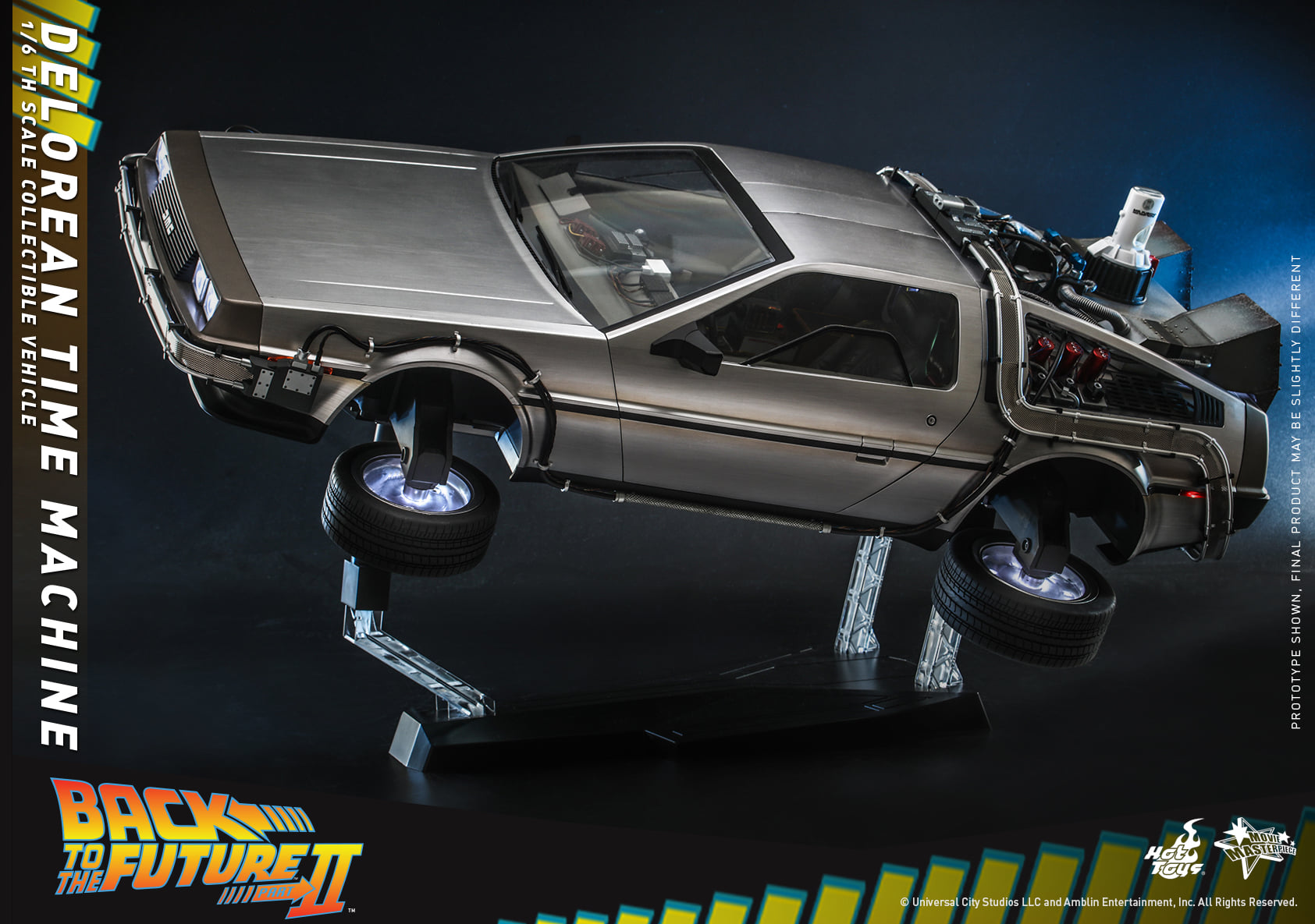 Hot Toys MMS636 1/6 Back to the Future II - DeLorean Time Machine