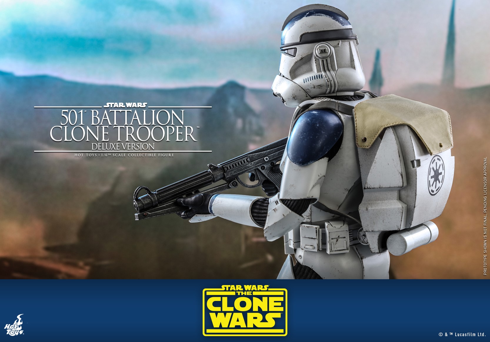 Hot Toys TMS023 1/6 Star Wars: The Clone Wars™ - 501st Battalion Clone Trooper™ (Deluxe Version)