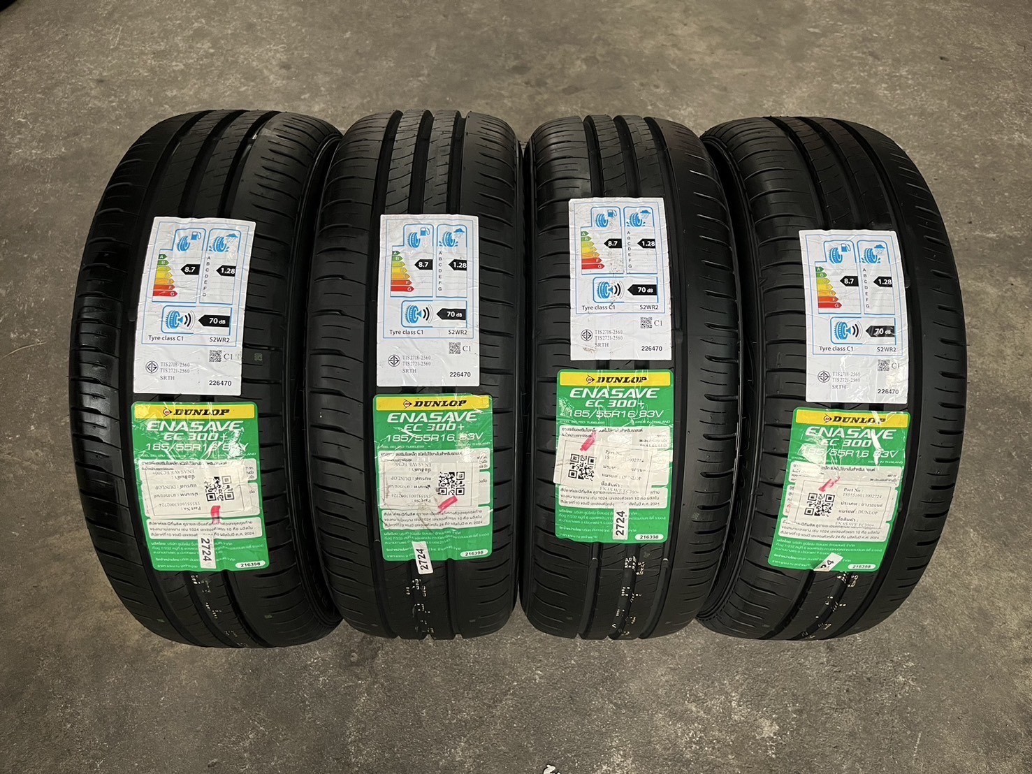 ✨ล้อแม็ก✨Honda Jazz GK ตัวท็อป ขอบ 16 ดำหน้าเงา พร้อมยางใหม่💯185-55-16 Dunlop♨️ปี 24♨️