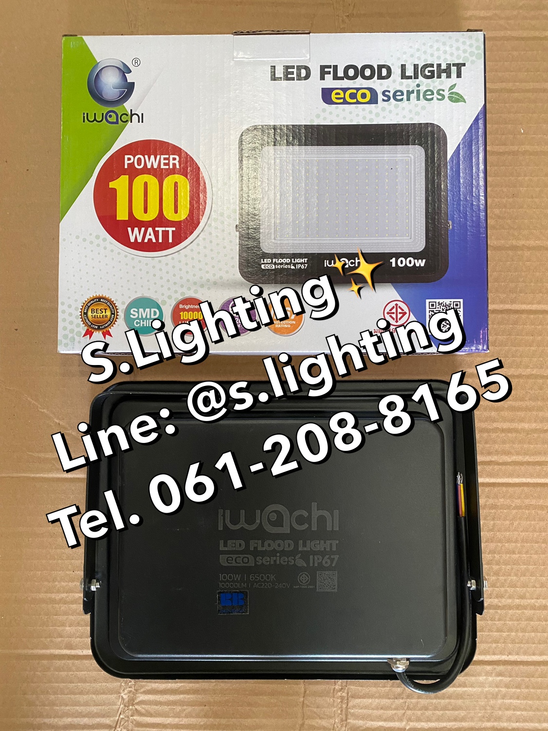 สปอร์ตไลท์ LED Flood Light Eco 100w แสงขาว