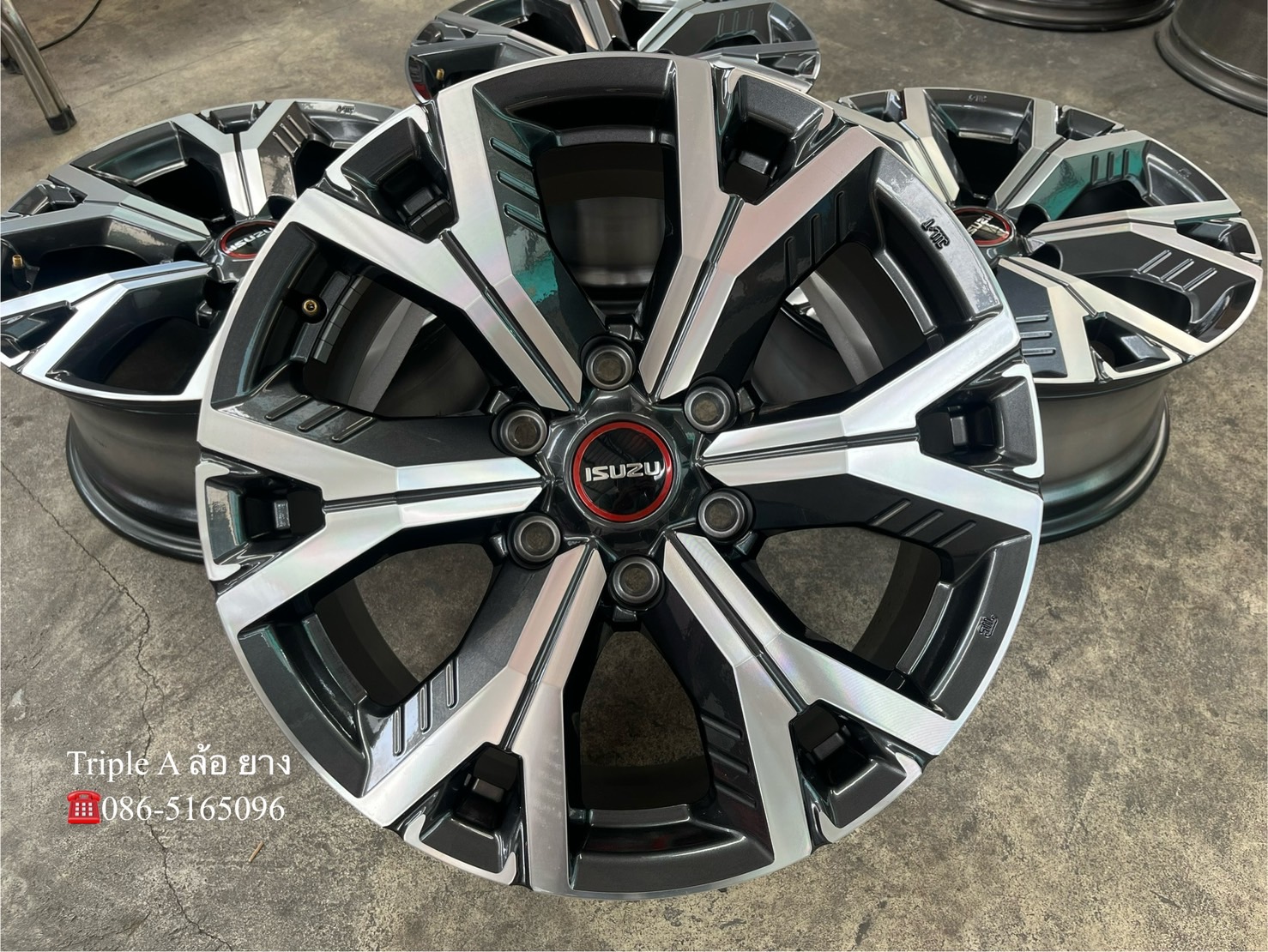 ✨ล้อแม็กป้ายแดง✨ISUZU D-Max รุ่นใหม่ ขอบ 18 เทาหน้าเงา💖สวยกริ๊บ💖