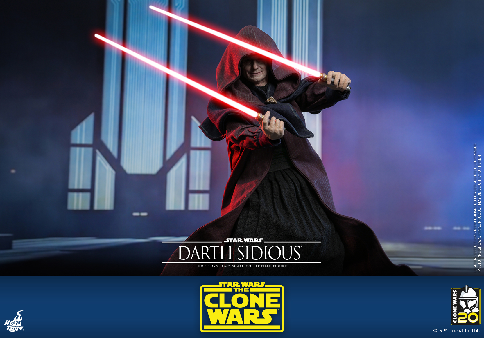 Hot Toys TMS102 1/6 Star Wars: The Clone Wars™ - Darth Sidious™