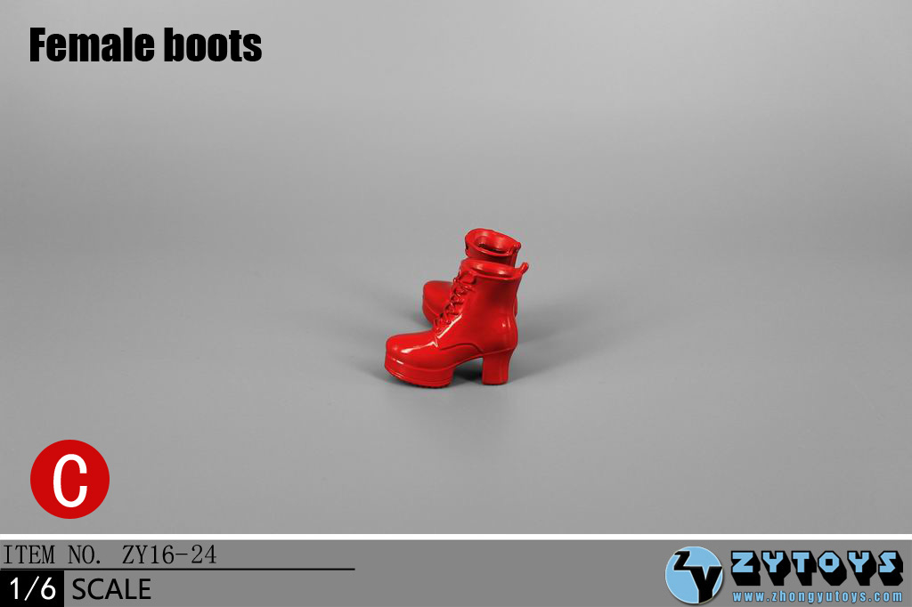 ZY Toys ZY16-23A Men's Leather Boots Black