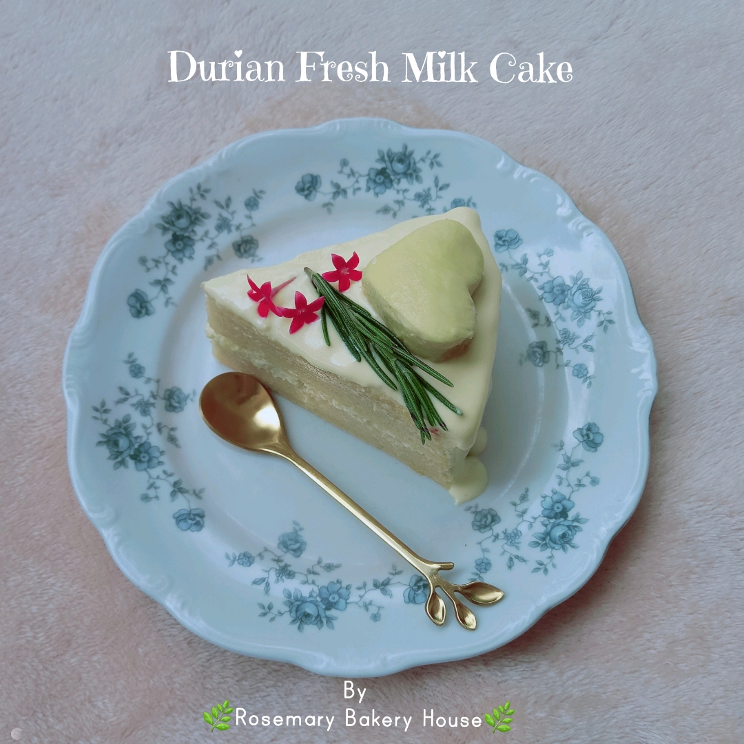 เค้กทุเรียนครีมสด (ราคาต่อชิ้น) Durian Fresh Milk Cake 2-3 ชั้น