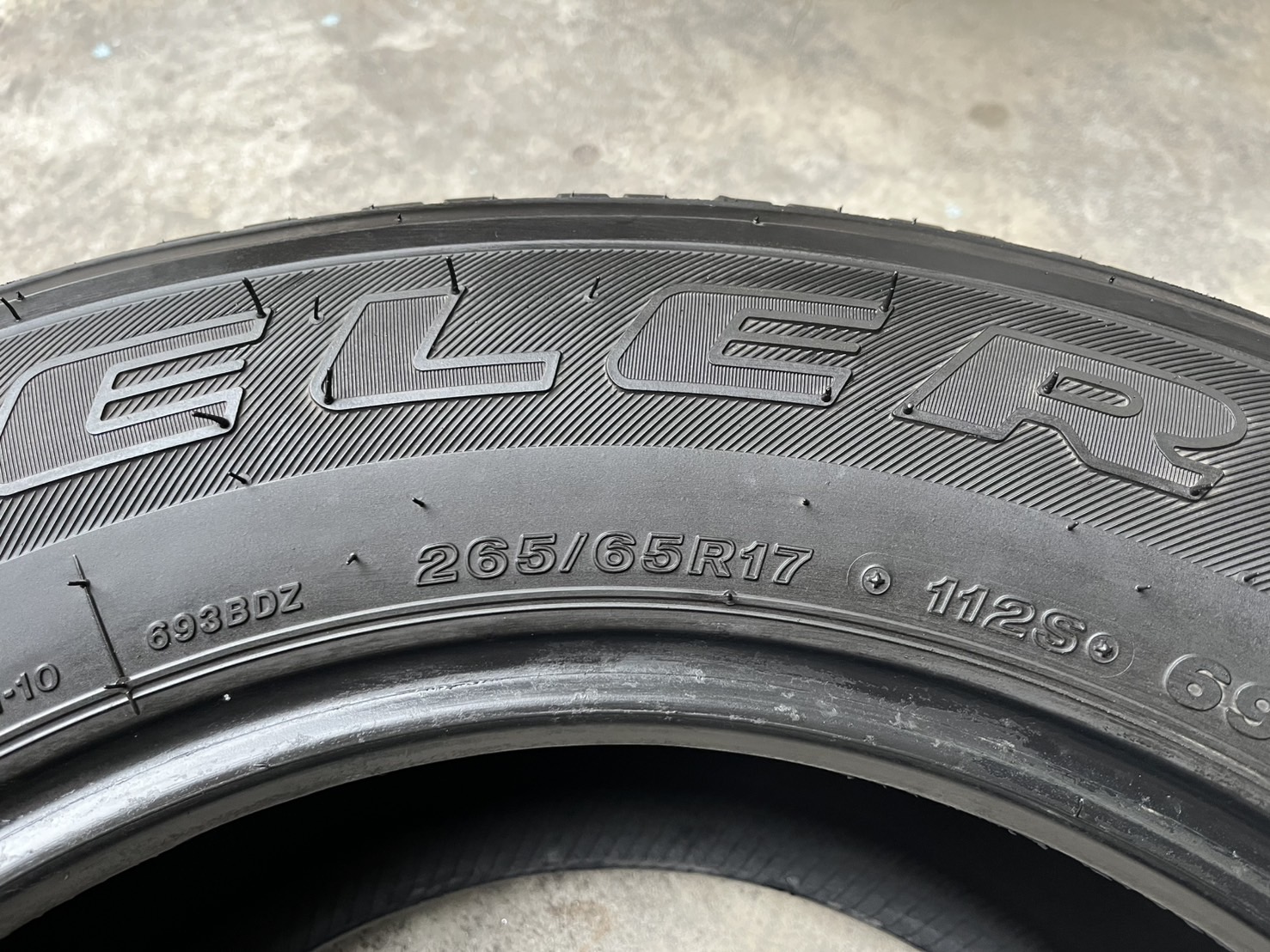 ✨ยาง 1 เส้น✨265-65-17 Bridgestone♨️ปี 21♨️💖สภาพสวย💖