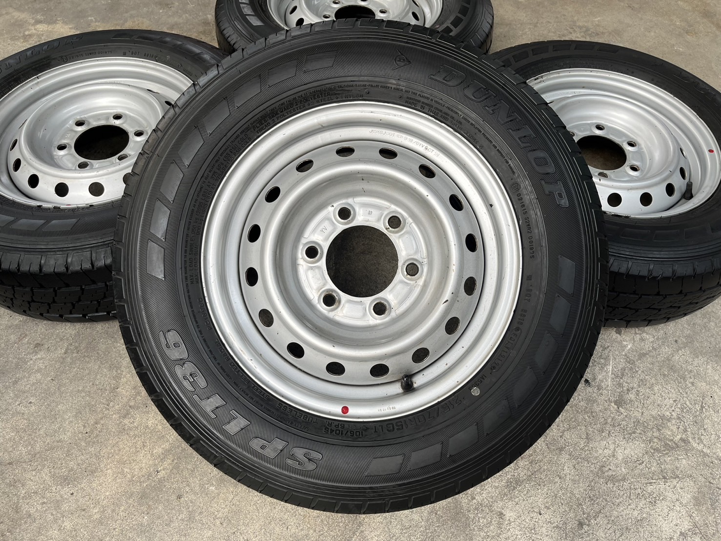 ✨ล้อกระทะพร้อมยาง✨6รู139✨ISUZU ขอบ 15