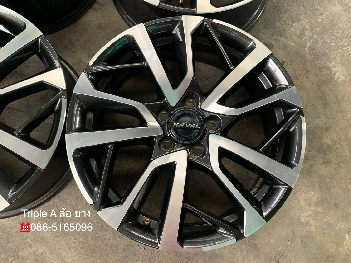 ✨ล้อแม็ก 5รู114✨HAVAL H6 PRO ขอบ 18 เทาหน้าเงา