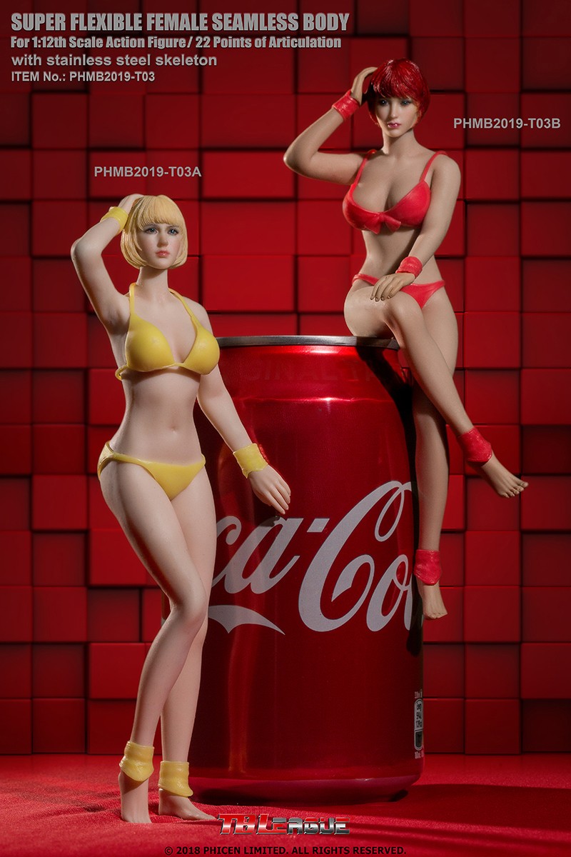 TBLeague PHMB2019-T03 1/12th Scale Super-Flexible Female Seamless Body