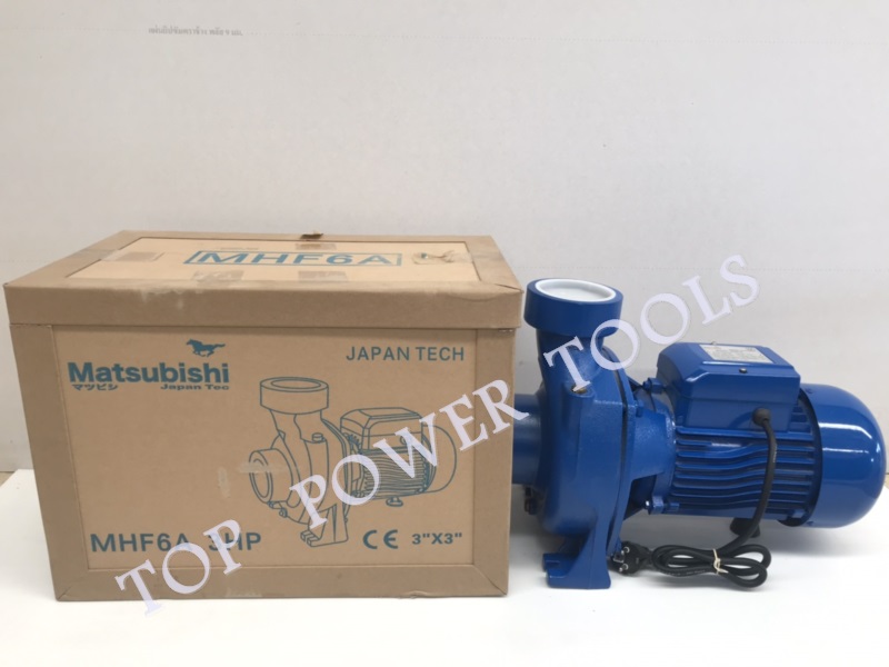 ปั๊มหอยโข่ง MHF-6A 3"x3HP MATSUBISHI สีฟ้า