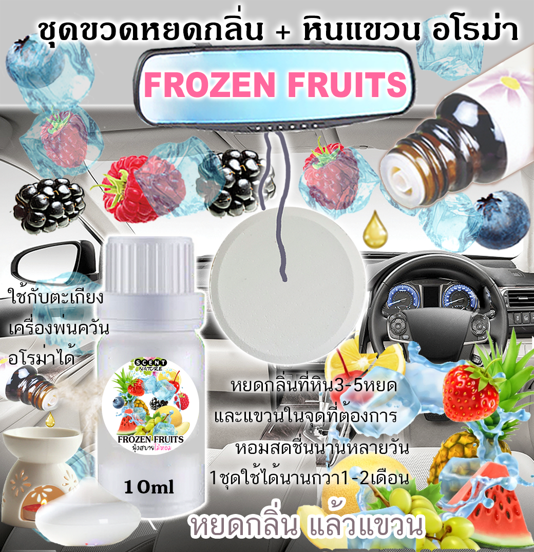 หินแขวน + ขวดหยด 10ml FROZEN FRUITS