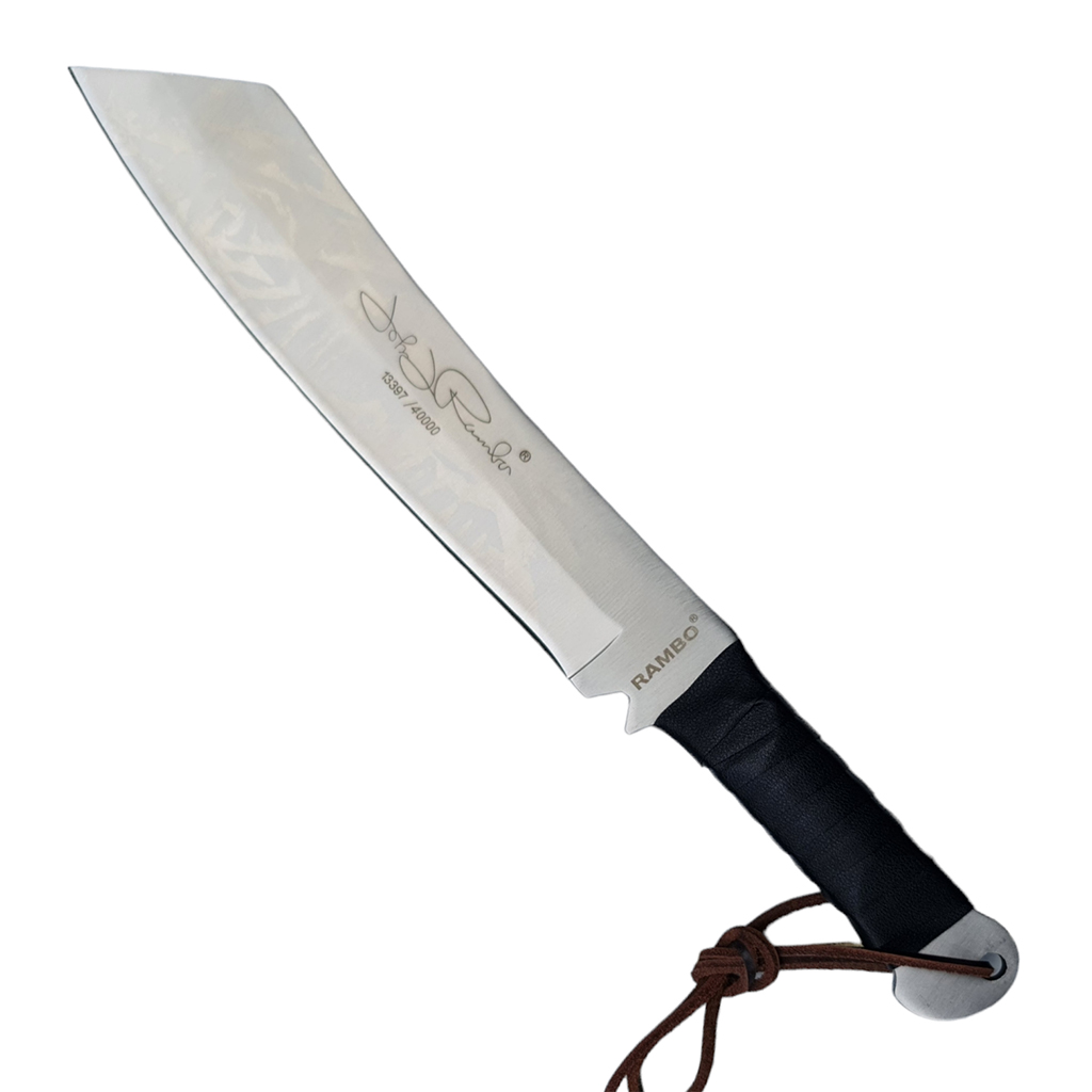 มีดเดินป่า มีดใบตาย RAMBO IV (RAMBO 4) Machete Knife ขนาด 16.5 นิ้ว (42 ซม.) พร้อมซองหนังสำหรับเก็บมีด