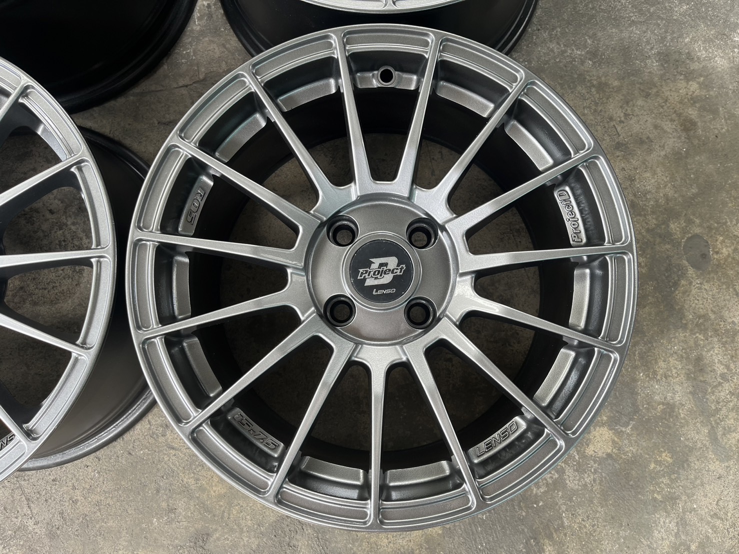 ✨ล้อแม็ก 4รู100✨Lenso ProjectD R05 ขอบ 15 สีไฮเปอร์💖สวยกริ๊บ💖