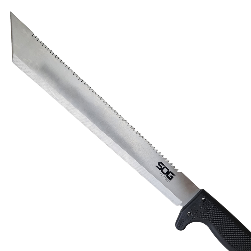 มีดเดินป่า มีดมาเชเต้ มีดใบตาย SOG SOGfari Machete ยาว 21 นิ้ว (53 ซม.) ใบมีดสีเงินพร้อมซองผ้าไนล่อนสำหรับเก็บมีด