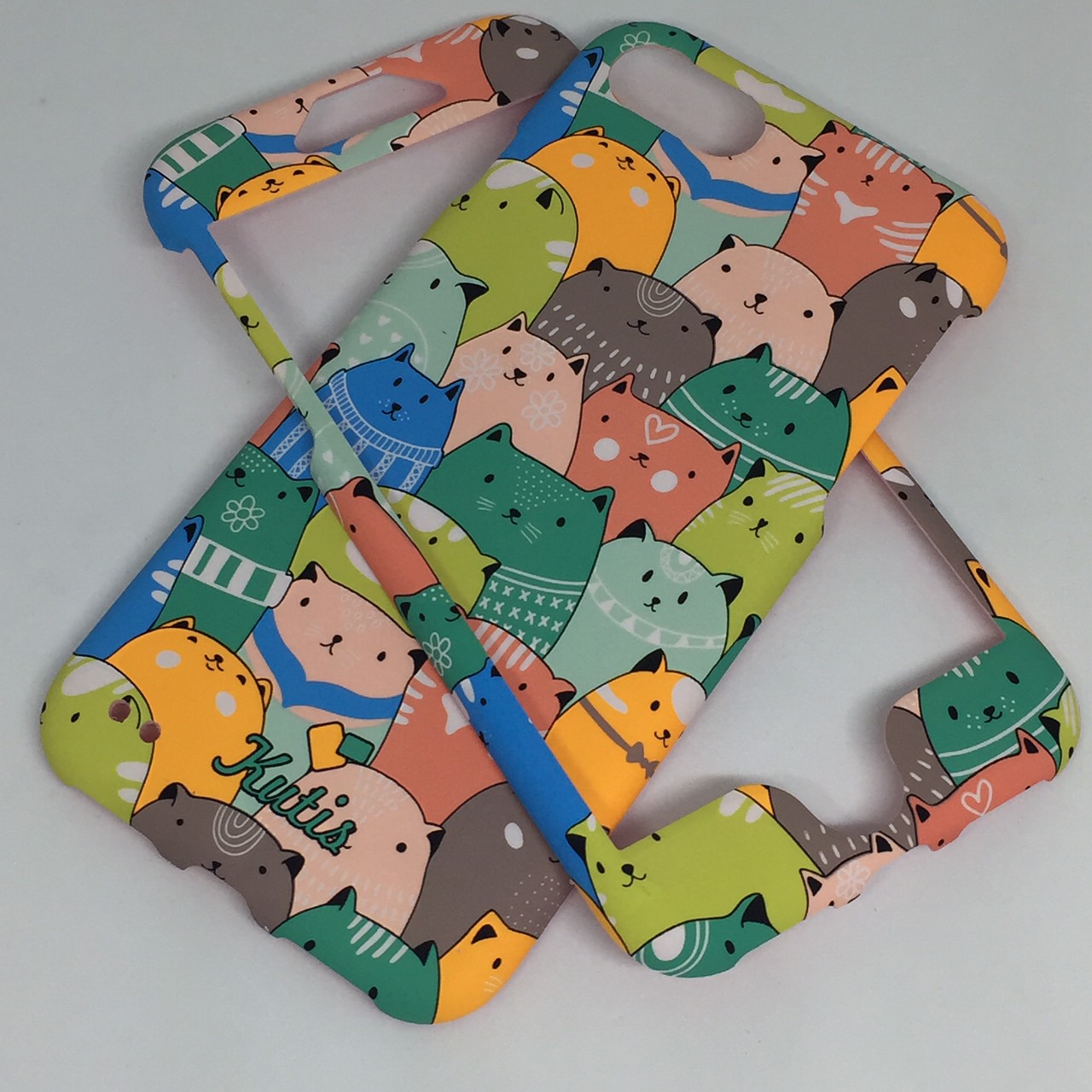 เคสคูทิส(Kutis)เคสไอโฟน7,8,SEปี2020(ลายแมวอ้วน)มาใหม่ เคสประกบหน้า-หลัง เคสเรืองแสง เคสลายวินเทจ ร้านSuperhero Klongthom