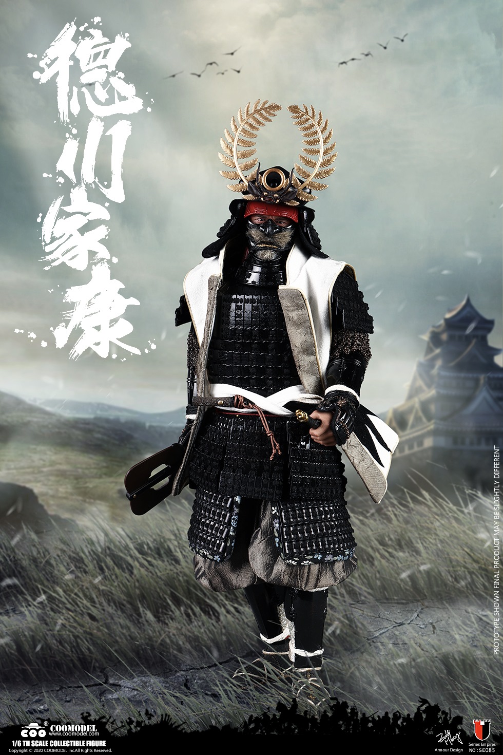 COOMODEL SE085 1/6 SERIES OF EMPIRES (DIECAST ALLOY) - SHOGUN TOKUGAWA IEYASU (STANDARD VERSION)
