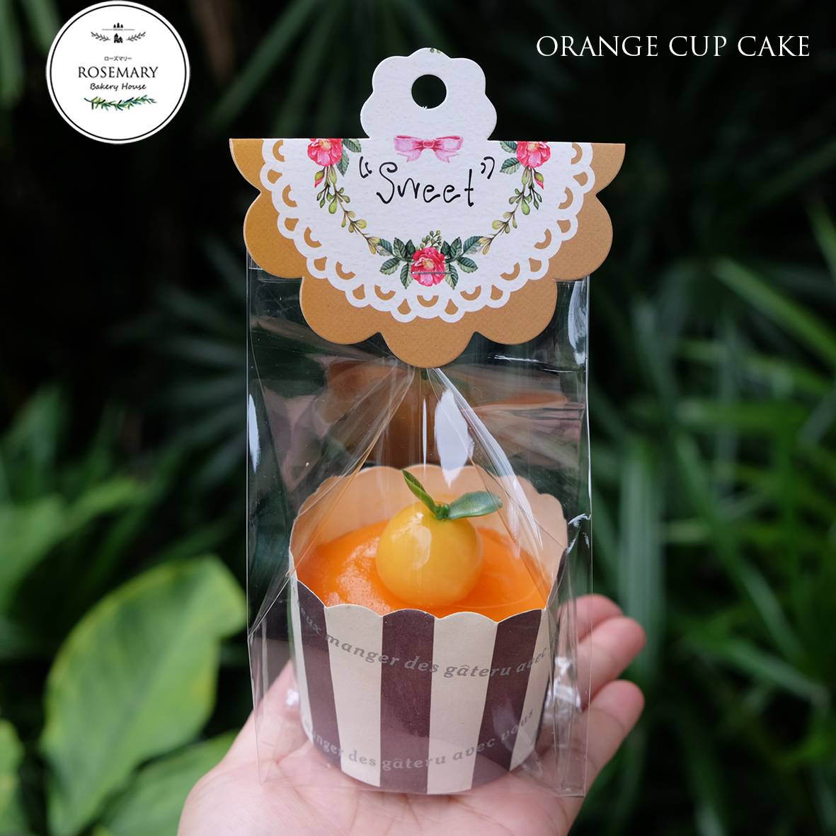 🍊 คัพเค้กส้ม🍊 (แบบใส่ถ้วยคัพเค้ก) Mandarine Orange Cupcake (ราคาต่อชิ้น)