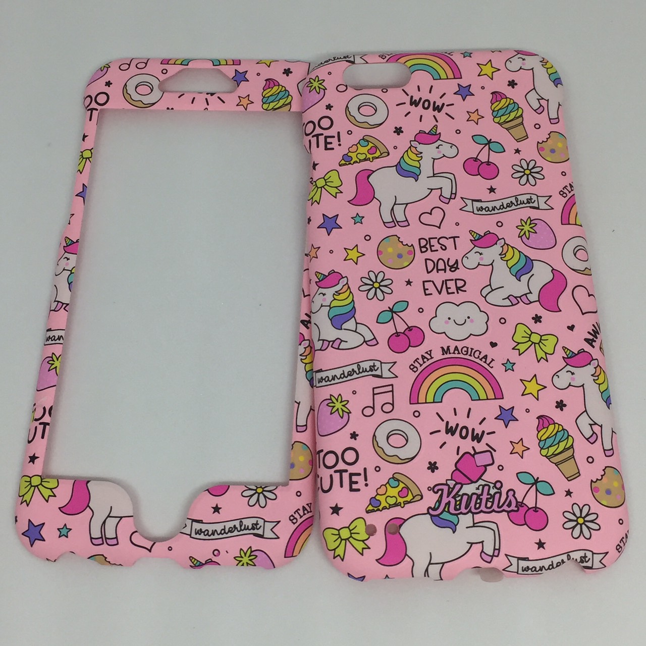 เคสคูทิส(Kutis)ไอโฟน6,6S(ลายยูนิคอร์นอวบWOW)มาใหม่ เคสประกบหน้า-หลัง เคสเรืองแสงเคสลายวินเทจ ร้านSuperhero Klongthom