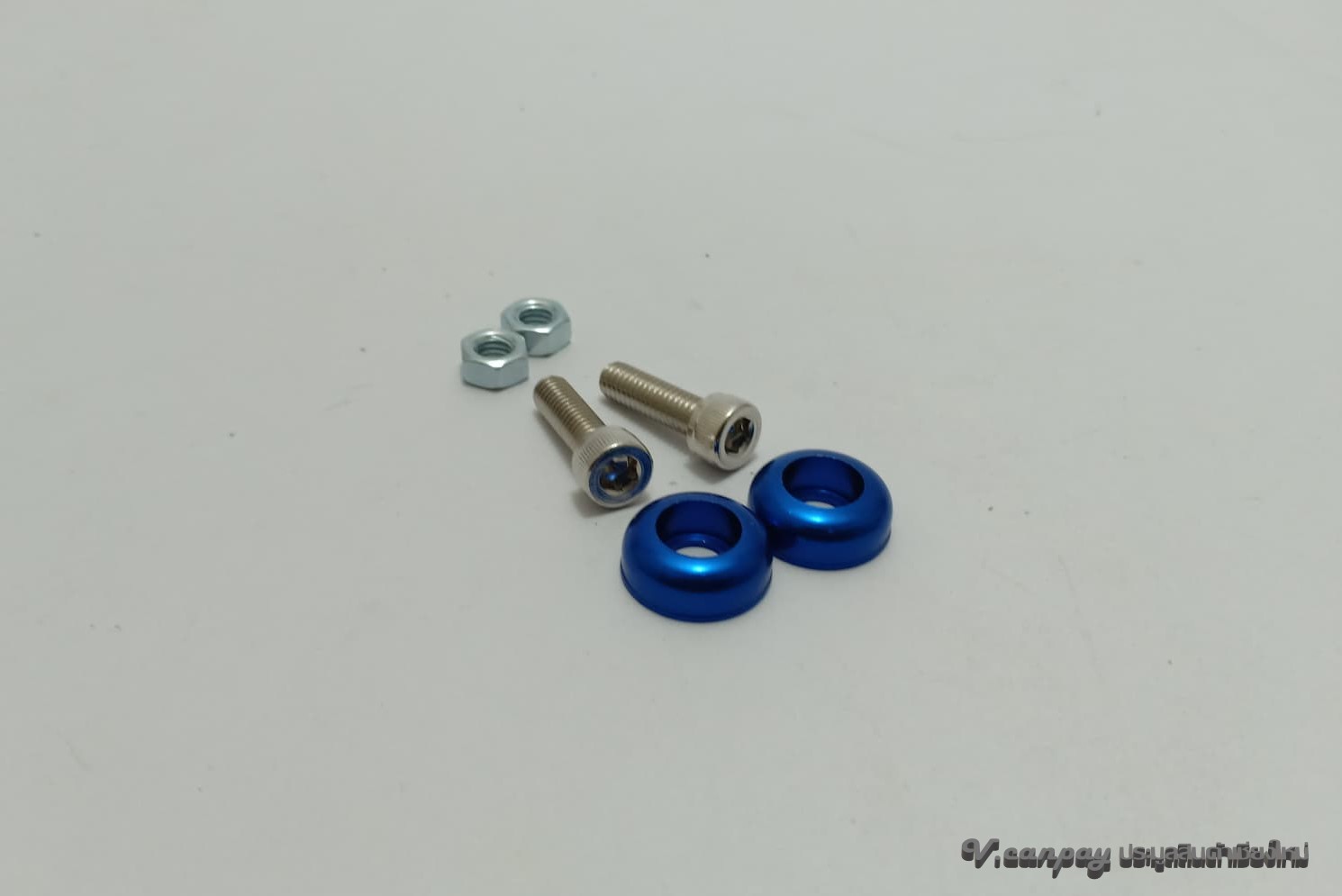 น๊อตแต่งมอเตอร์ไซด์(แบบซาลาเปาหัวบวกเบอร์ 10 สีแดง)