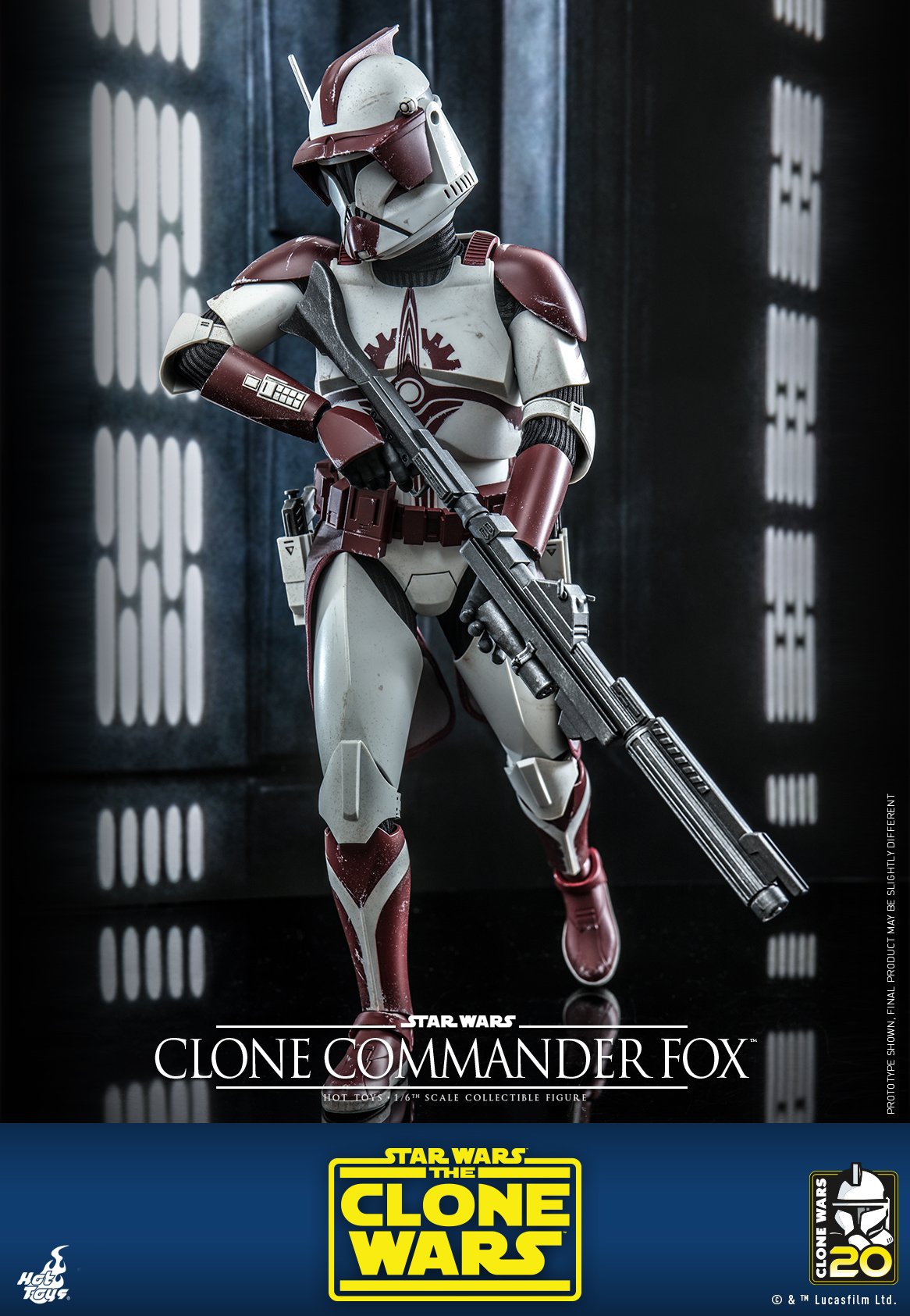 Hot Toys TMS103 1/6 Star Wars: The Clone Wars™ - Clone Commander Fox™
