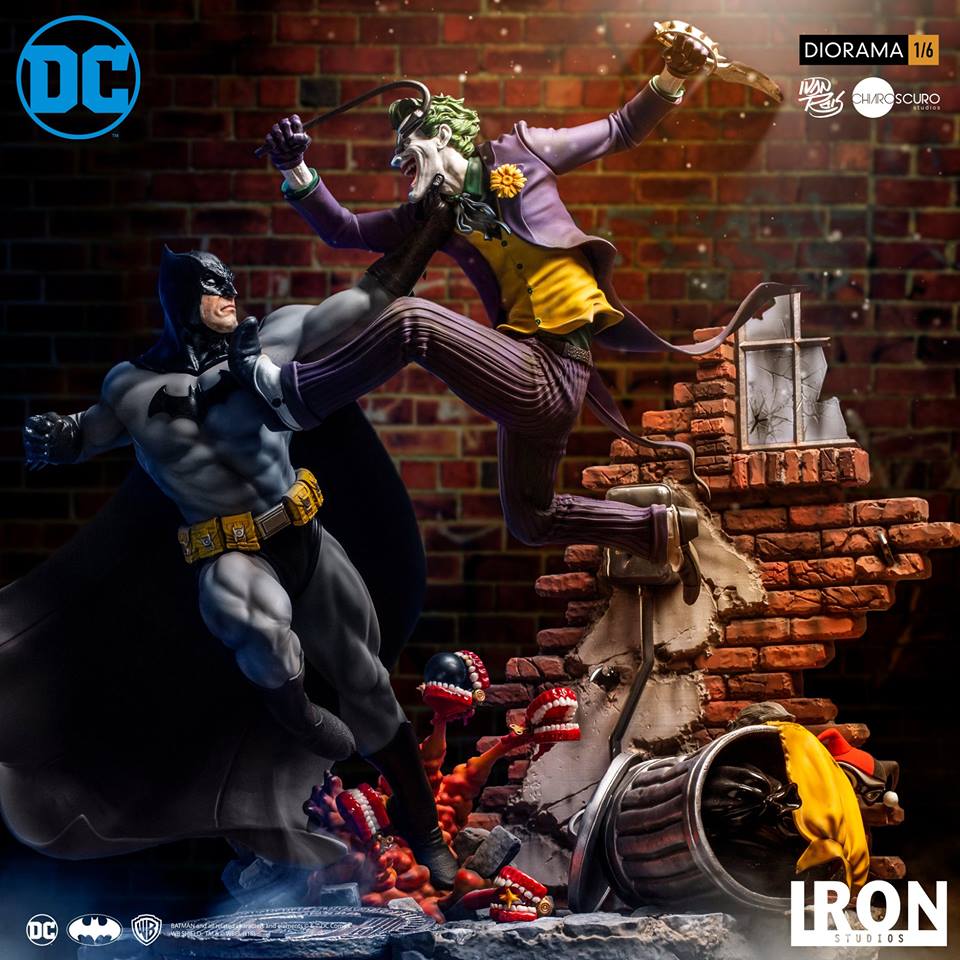 Iron Studios - Batman vs Joker Battle Diorama 1/6 DC Comics by Ivan Reis