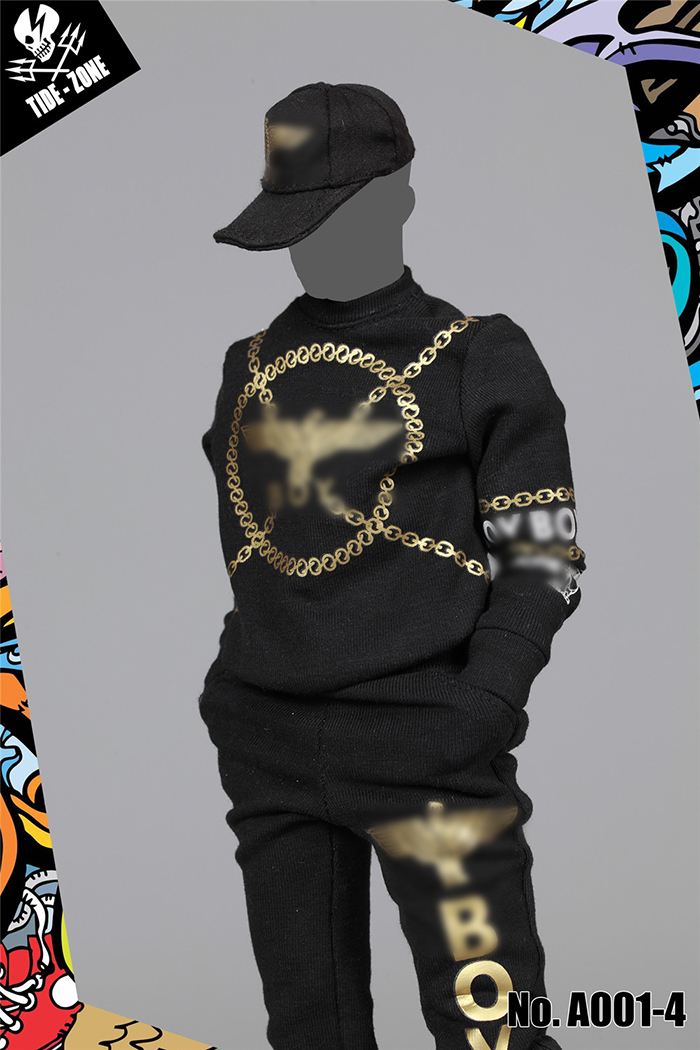 TIDE-ZONE A001 Street Fashion Black Outfits