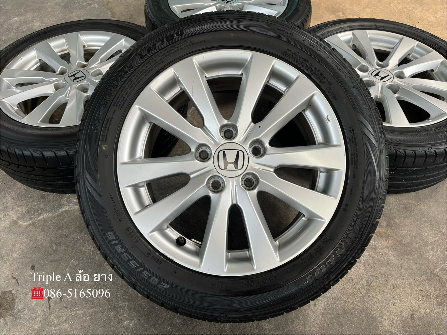 ✨ล้อแม็กพร้อมยาง 5รู114✨Honda Civic FB ขอบ 16