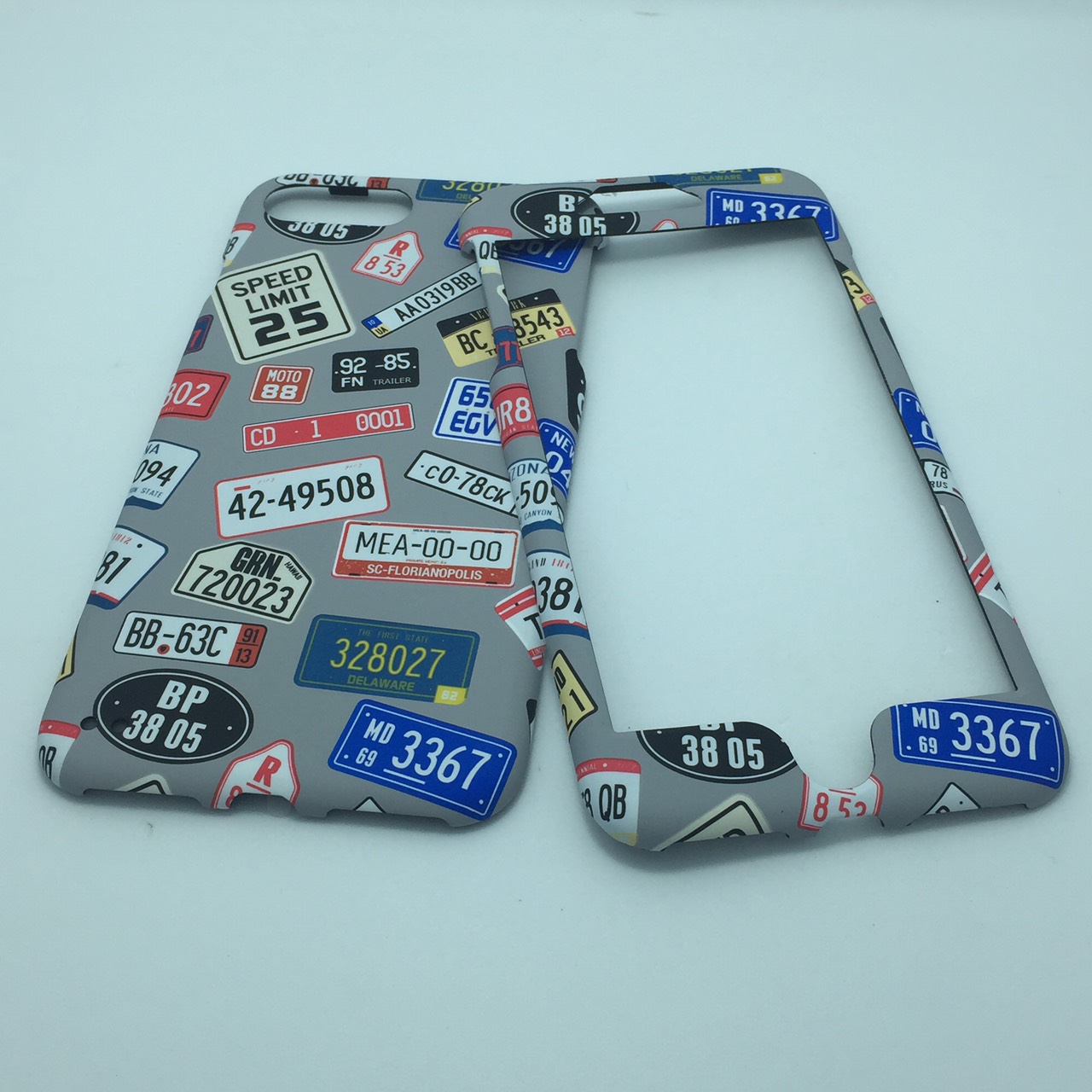 เคสคูทิส(Kutis)เคสไอโฟน7พลัส,8พลัส(ลายป้ายทะเบียน)มาใหม่ เคสประกบหน้า-หลัง เคสเรืองแสง เคสลายวินเทจ ร้านSuperhero Klongthom