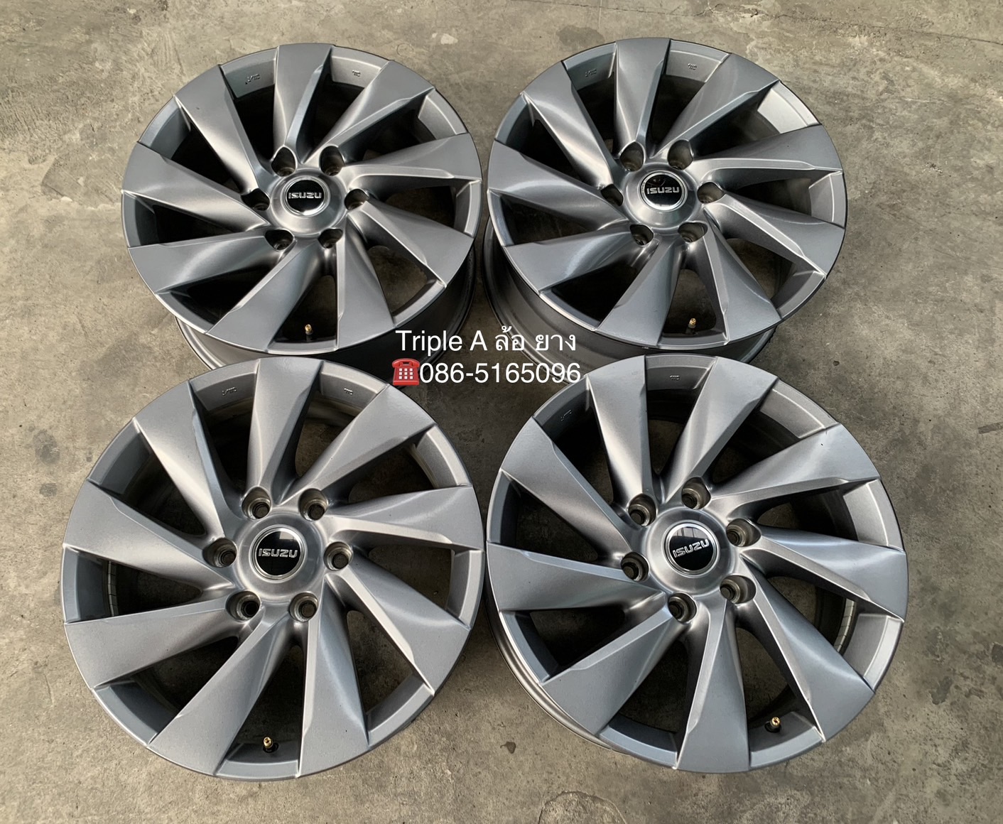 ✨ล้อแม็ก✨ISUZU MU-X รุ่นใหม่ ขอบ 18 สีเทา