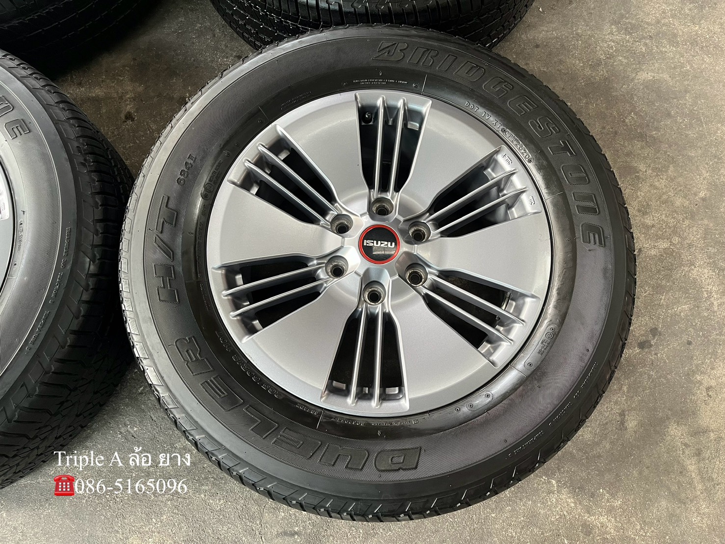 ✨ล้อแม็ก✨ISUZU D-Max ขอบ 18 สีเทา พร้อมยาง 265-60-18 Bridgestone ปี 20