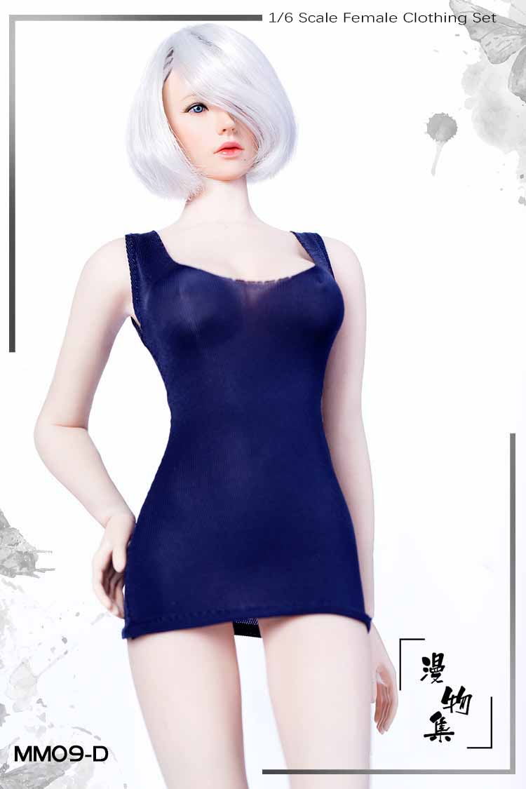 Manmodel MM09 Female Low-cut u collar mini dress