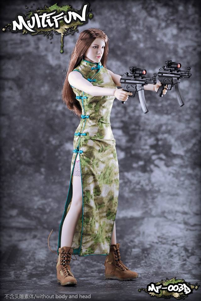 MULTIFUN MF-003 1/6 Camouflage Cheongsam Set