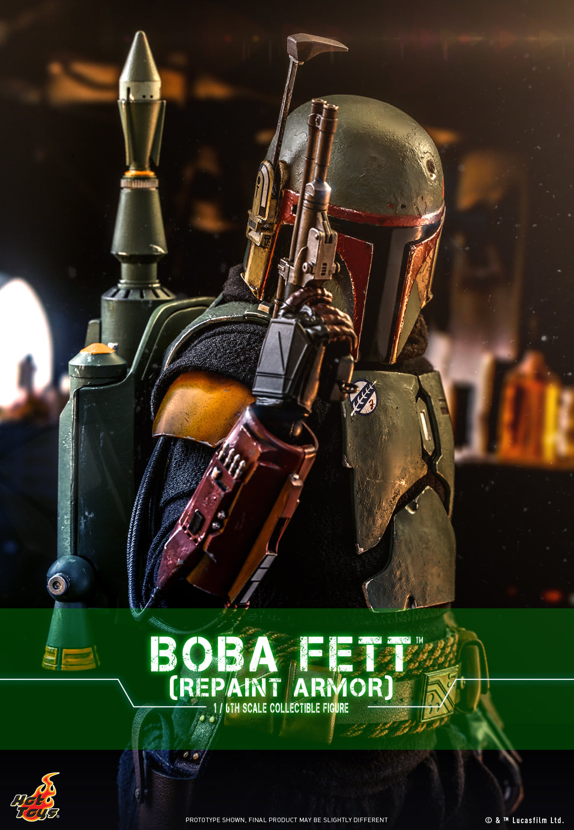 Hot Toys TMS055B 1/6 Star Wars: The Mandalorian™ - Boba Fett (Repaint Armor) Special Bonus