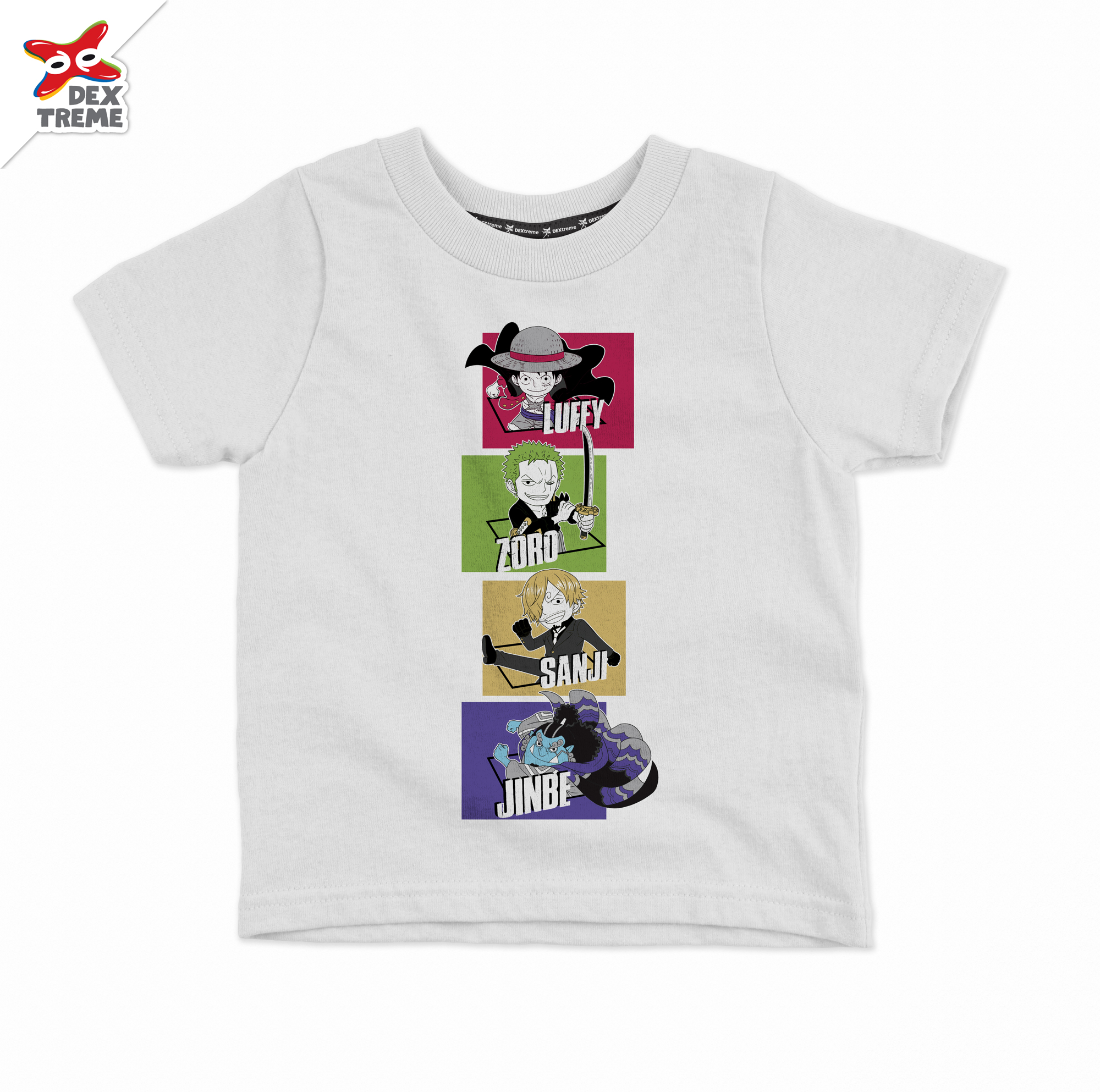 เสื้อยืดเด็กวันพีช One Piece Luffy,Zoro,Sanji,Jinbe