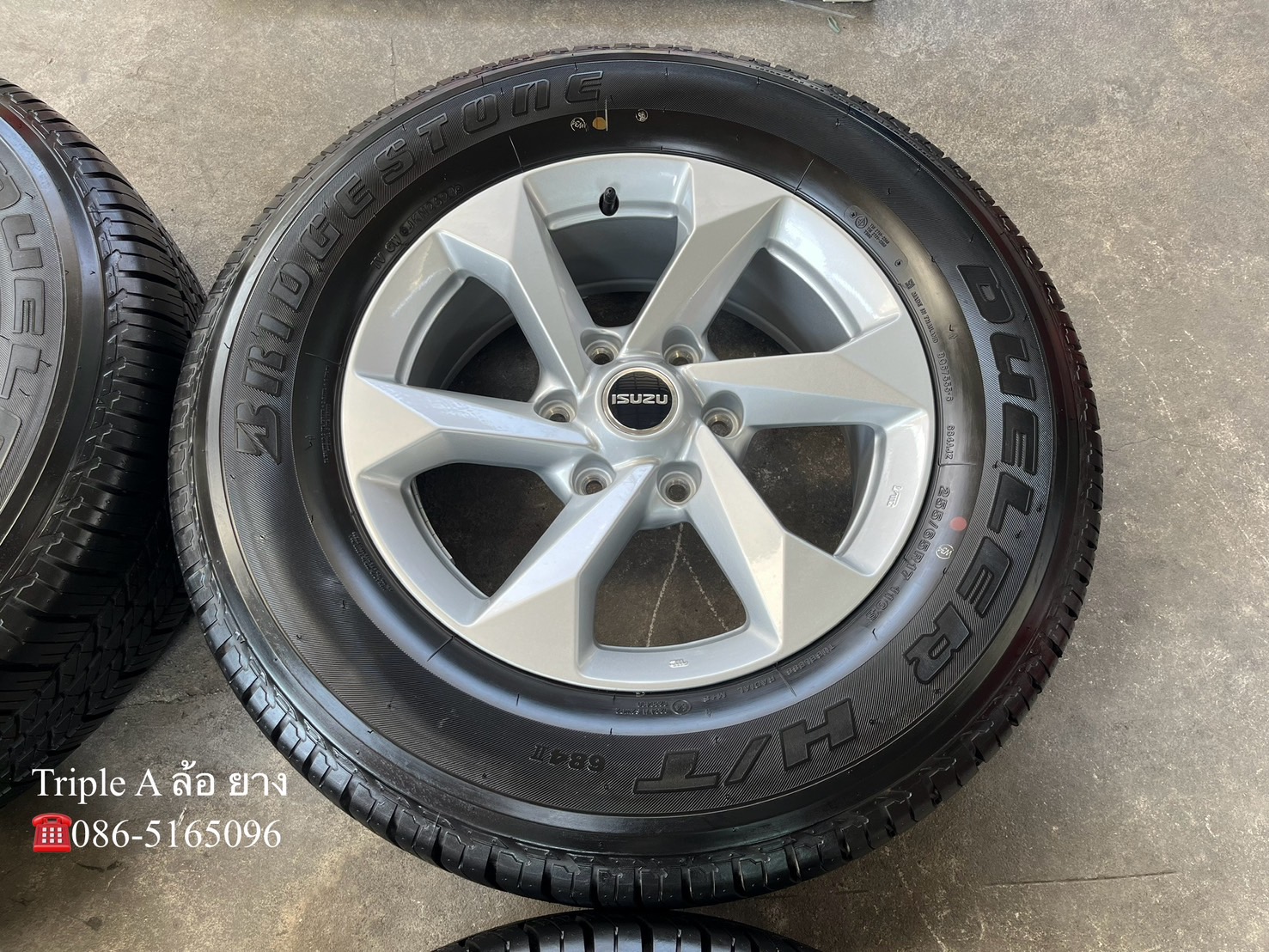 ✨ล้อแม็กป้ายแดง✨ISUZU D-Max รุ่นใหม่ล่าสุด ขอบ 17 พร้อมยางป้ายแดง 255-65-17 Bridgestone♨️ปี 24♨️