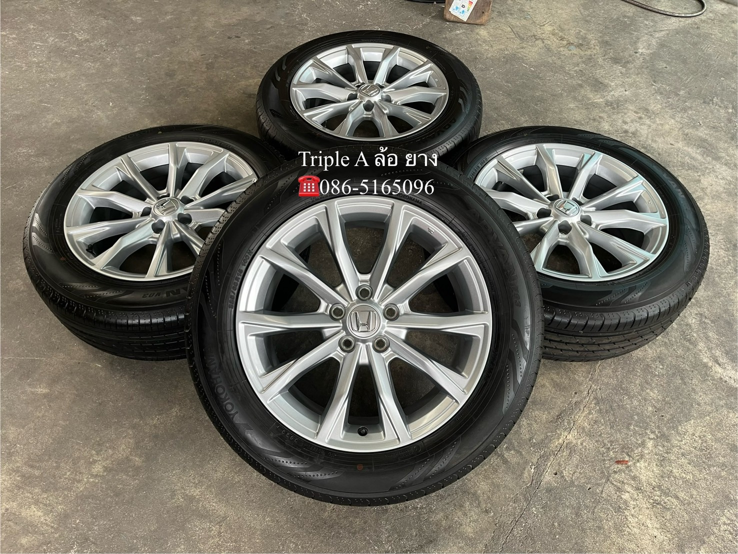 ✨ล้อแม็กป้ายแดง✨Honda CRV G6 รุ่นใหม่ล่าสุด ขอบ 18 พร้อมยางป้ายแดง 225-60-18 Yokohama (JAPAN)💖