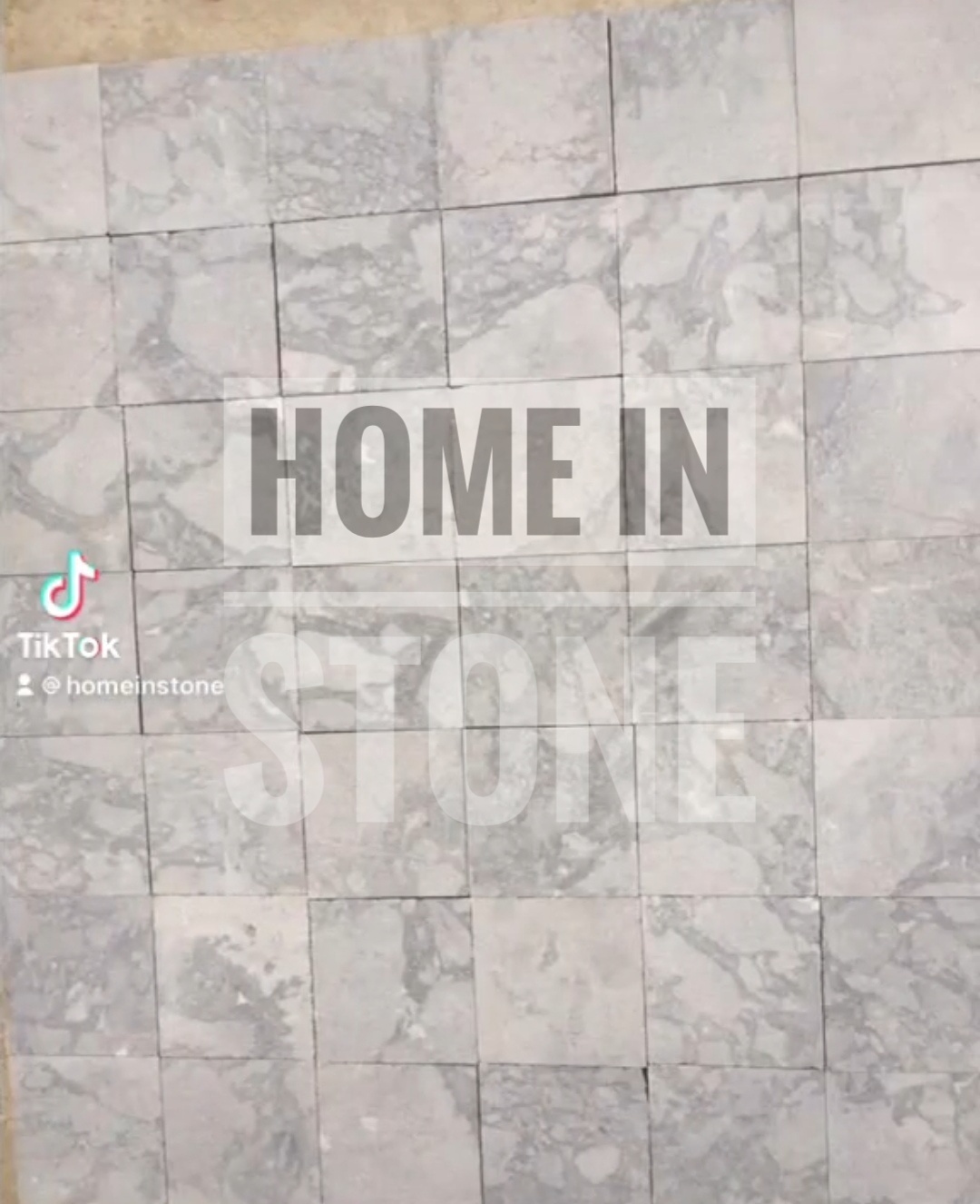 หินปูขอบสระว่ายน้ำ white Cloudy 30x60cm