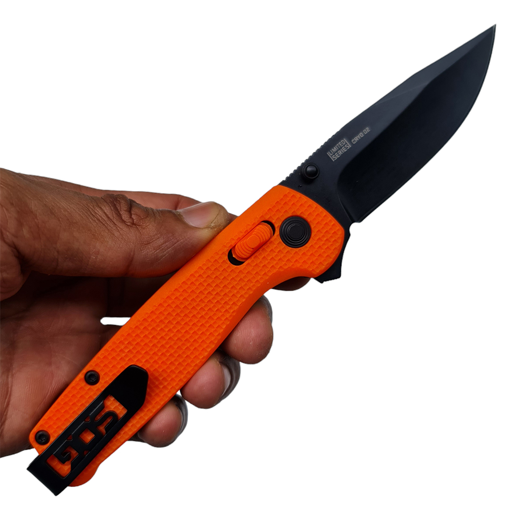 มีดพับ SOG Terminus XR Limited Series CRYO D2 ขนาด 7 นิ้ว (18 ซม.) สีส้ม