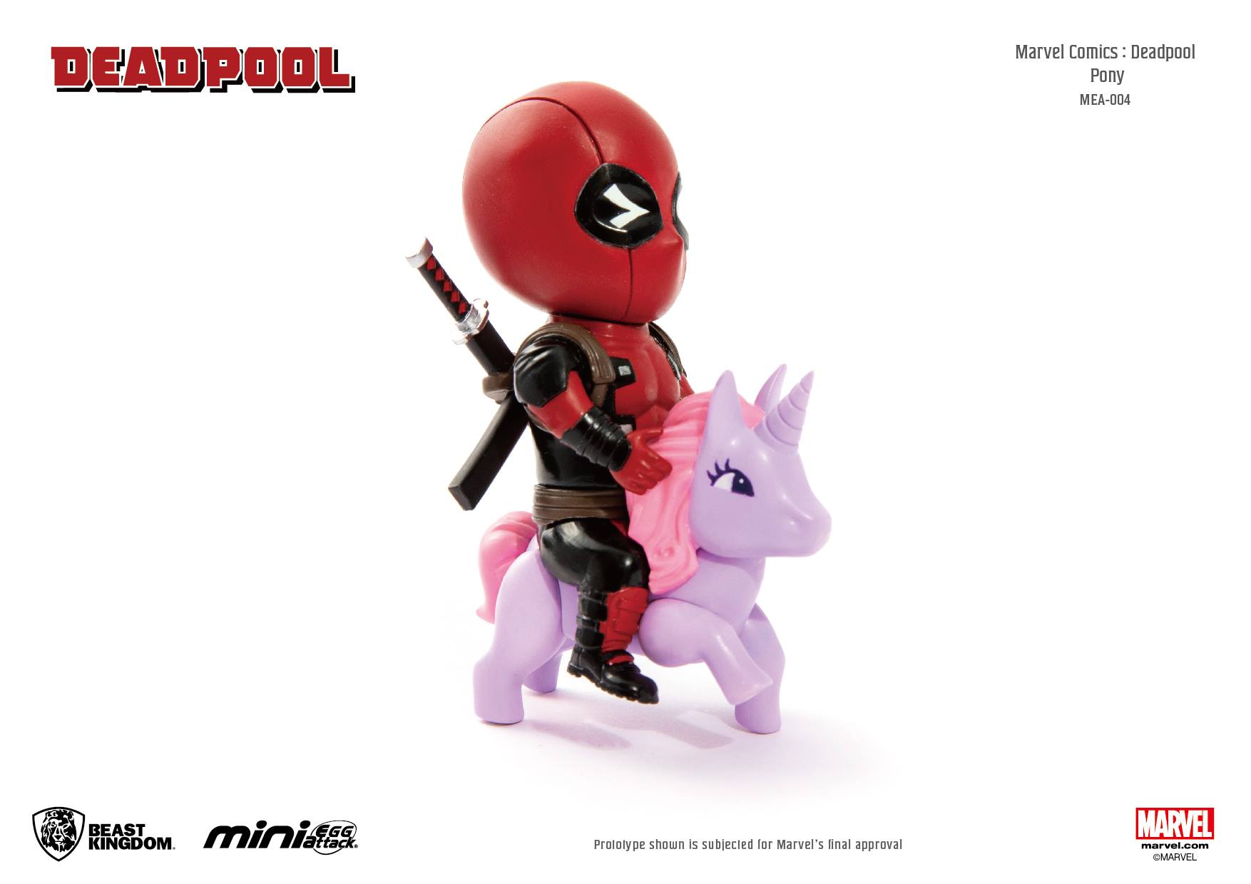 Beast Kingdom 4" Mini Egg Attack MEA-004 Marvel Comics - Deadpool