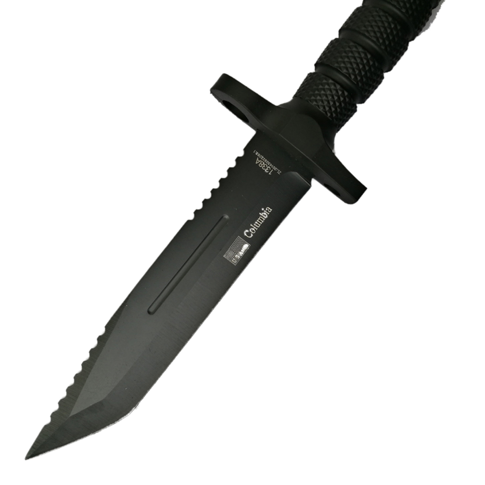 มีดพก มีดใบตาย Columbia 1338A ขนาด 12.5 นิ้ว (32 ซม.) พร้อมปลอกมีดพลาสติก ABS สำหรับเก็บมีด