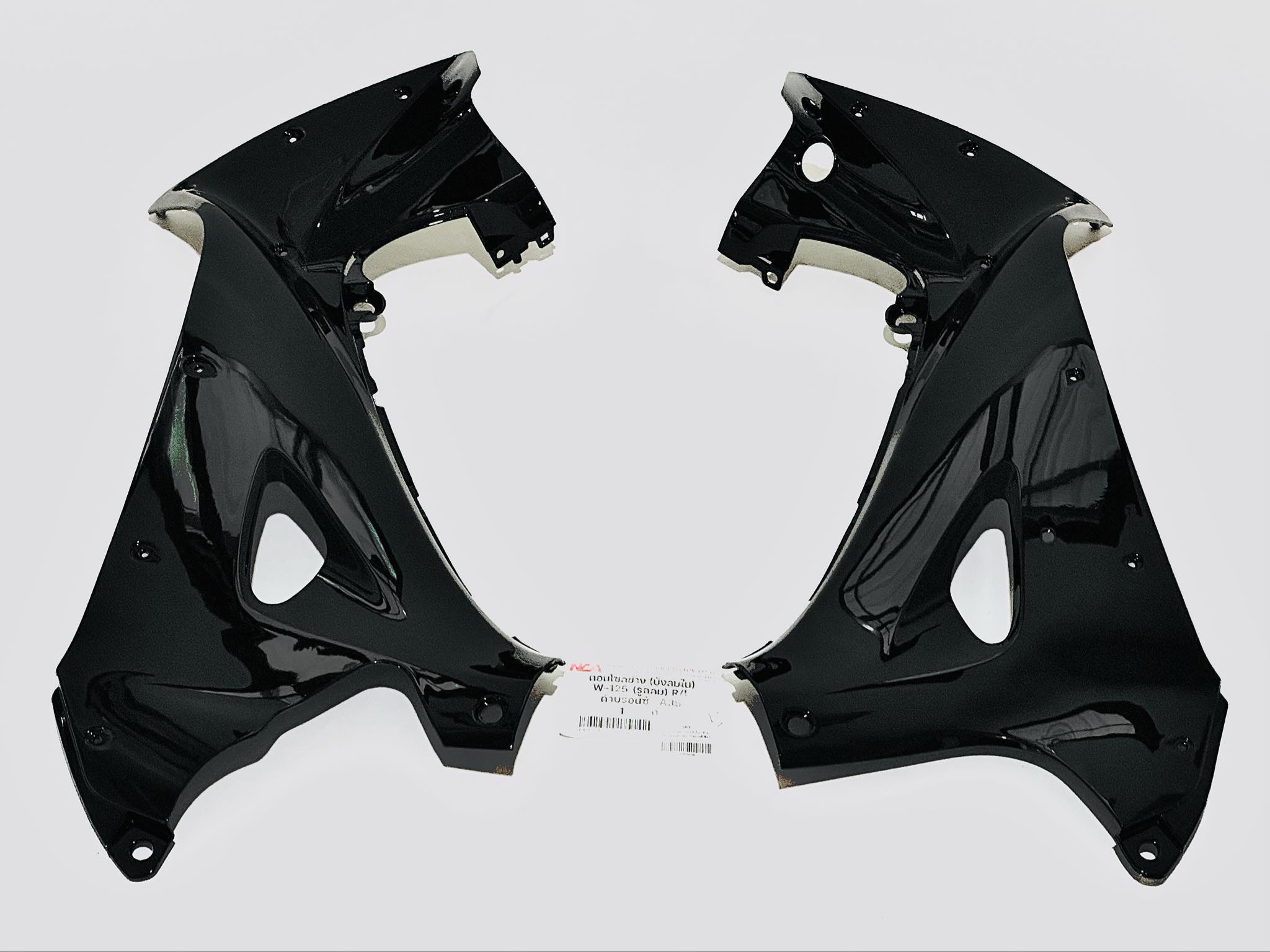 บังลมในเวฟ125s wave125 r สีดำ แบบกุญแจธรรมดา รอ