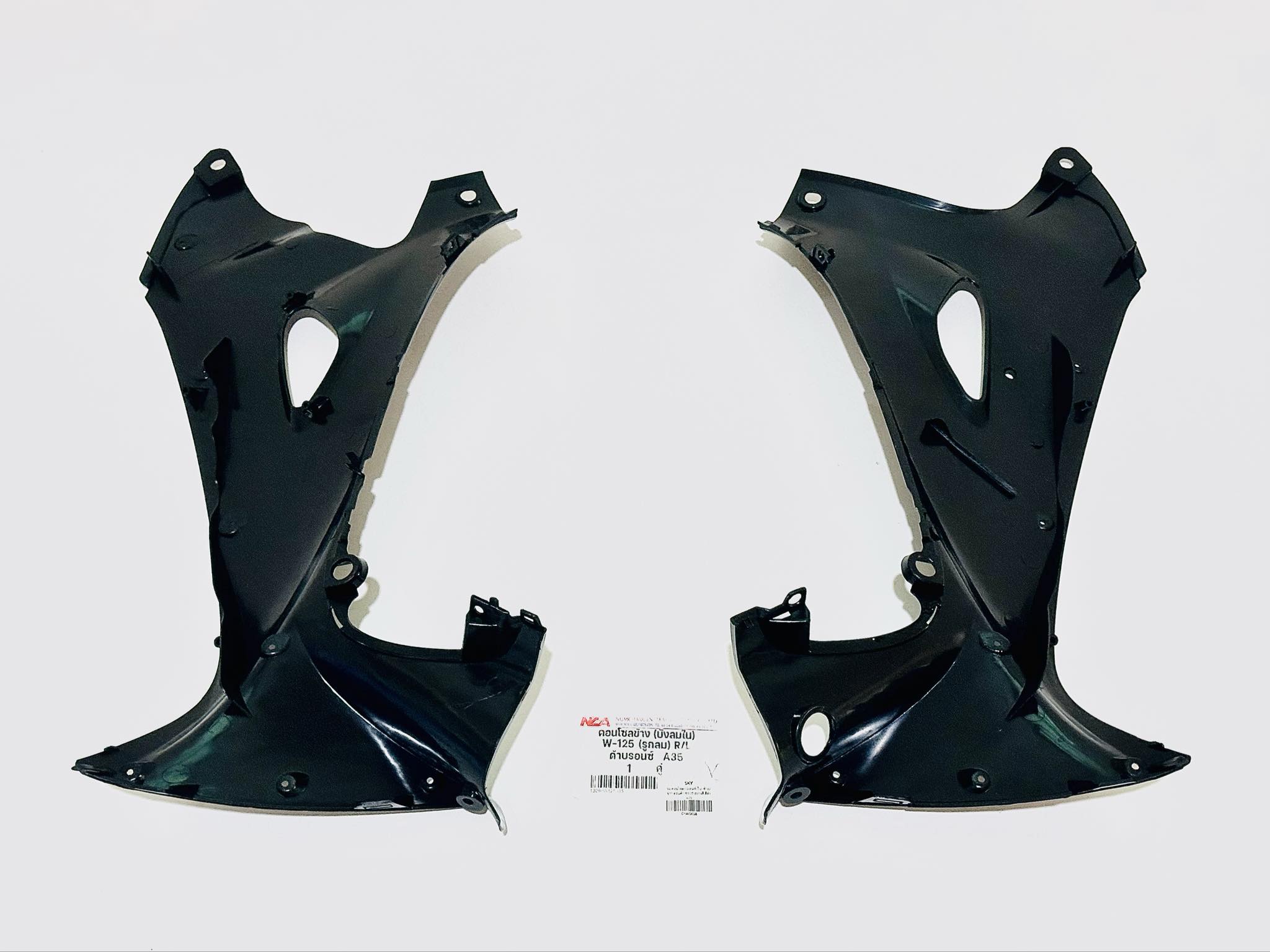 บังลมในเวฟ125s wave125 r สีดำ แบบกุญแจธรรมดา รอ