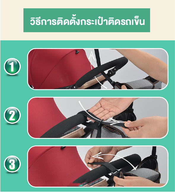 BABY’N GOODS (เบบี้ แอน์ กู๊ด) กระเป๋าติดรถเข็นอเนกประสงค์