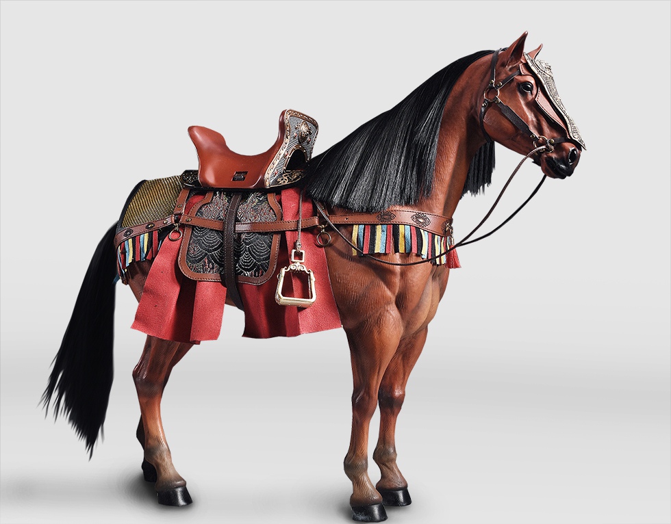 303TOYS MP022 & MP023 1/6 THREE KINGDOMS SERIES - HUANG ZHONG HANSHENG GENERAL OF THE REAR (EXCLUSIVE COPPER VERSION) & PRAIRIE FIRE THE STEED OF HUANG ZHONG