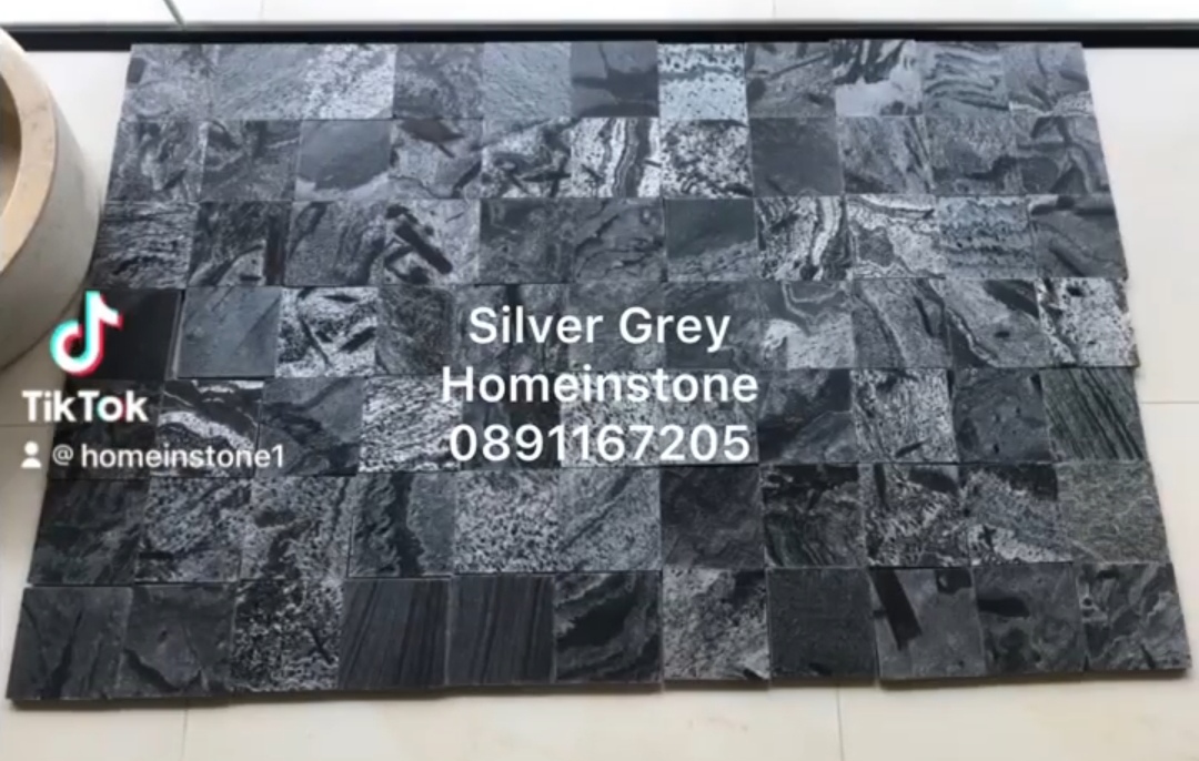 หินปูสระว่ายน้ำ Silver Grey