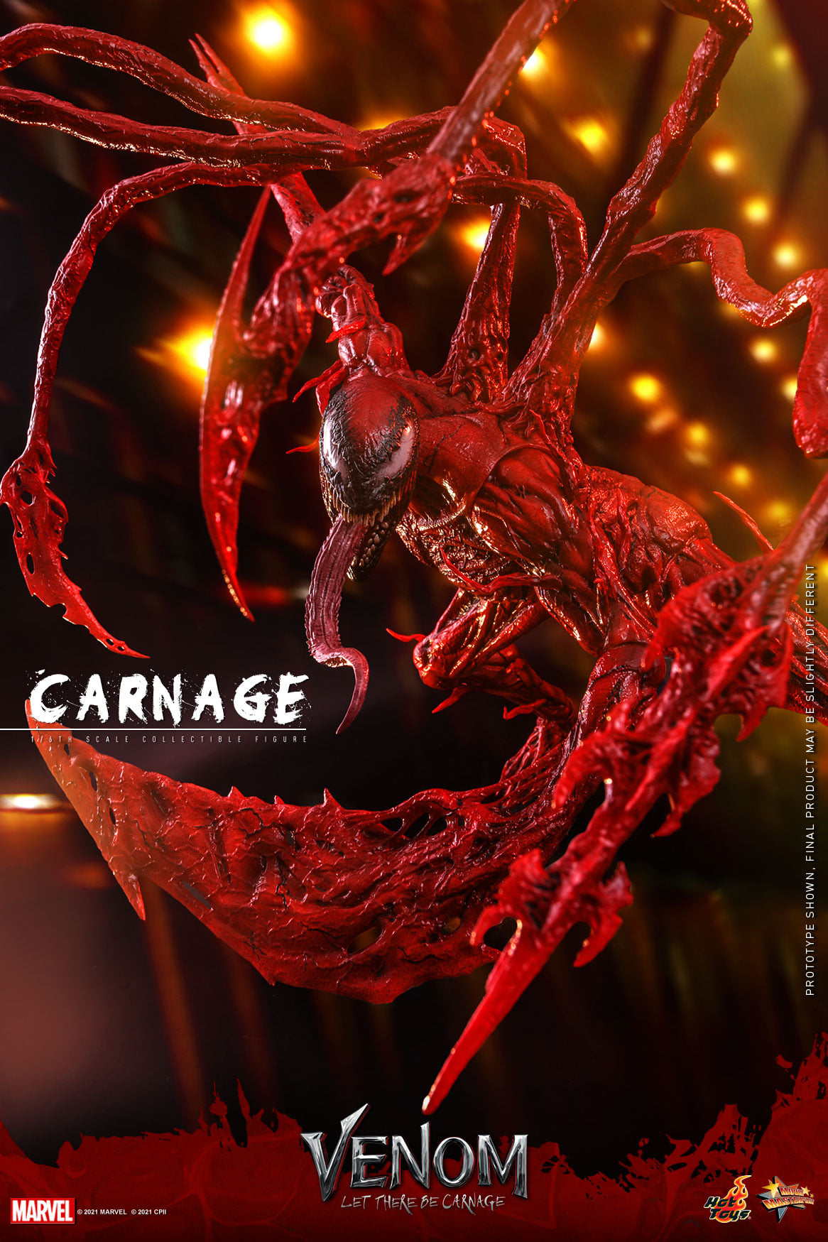 Hot Toys MMS620 1/6 Venom: Let There Be Carnage - Carnage (Deluxe Version)
