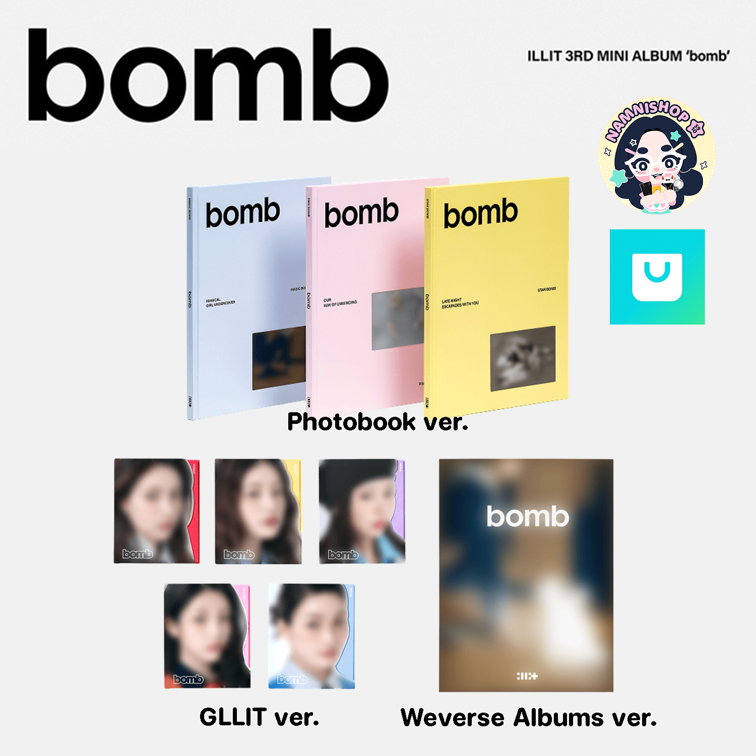 [PRE] ILLIT 3rd Mini Album 'bomb' ❌ไม่มีของแถม