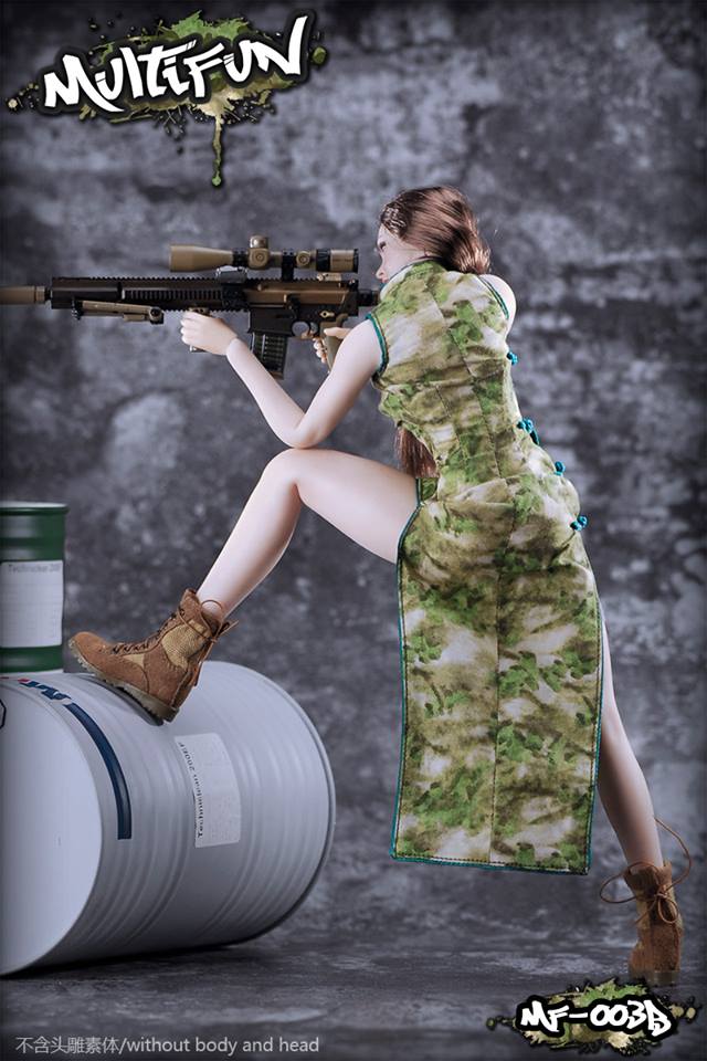 MULTIFUN MF-003 1/6 Camouflage Cheongsam Set